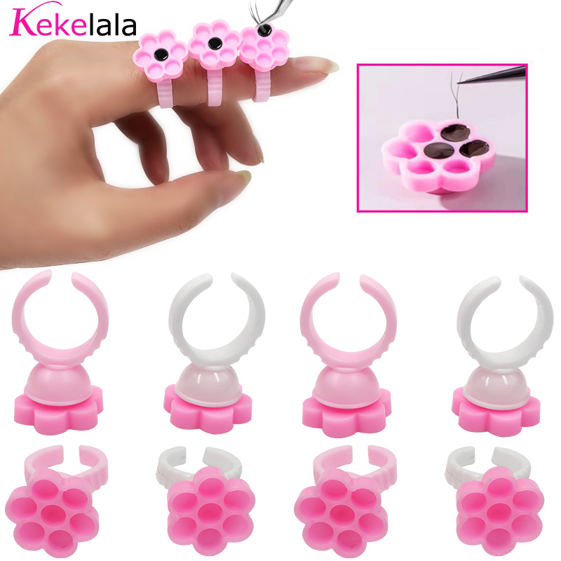 Eyelash Extension Last - DIY Wimperverlenging Fans Bloeiende Cup Lijmhouder