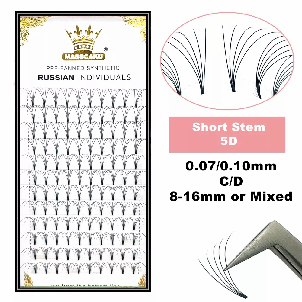 Eyelash Extension Remover At Home - MASSCAKU Premade Russische Volume Korte Steel