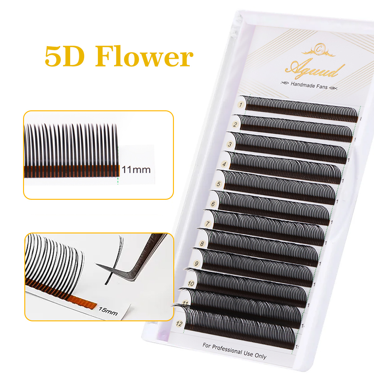 Eyelash Extension Hybrid - AGUUDU Flora Natuurlijke Wimper Extensions 5D