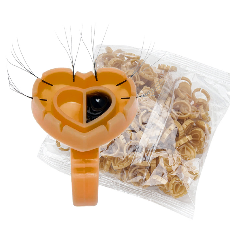 Eyelash Extension Adhesive - 500 stuks lijmringen voor wimperverlenging, lijmhouder