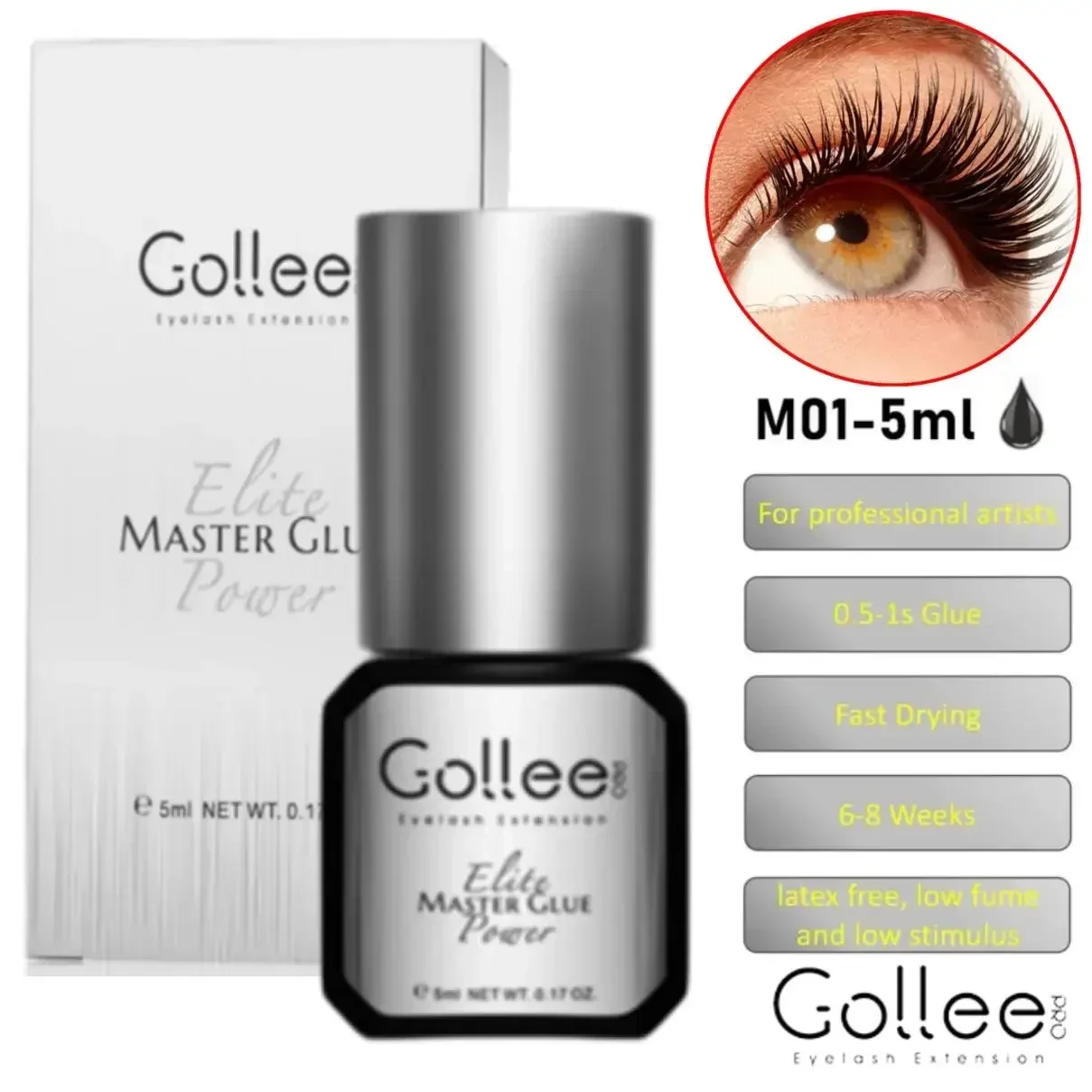Eyelash Extension Gel Remover - Gollee 0.5S Lijm Voor Wimpers Extra