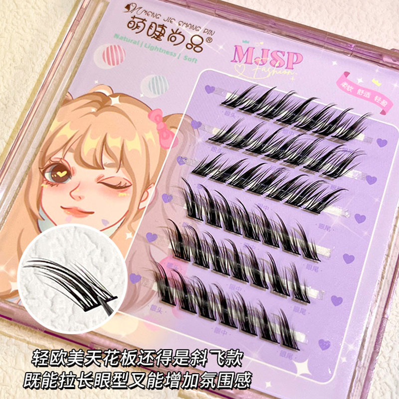 Nieuwe stijl scheve vliegende  - Eyelash Extension Hybrid recensie en prijs