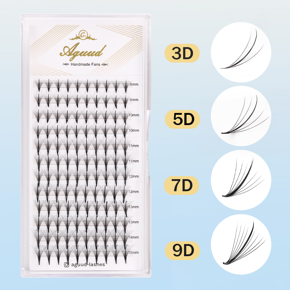 AGUUD 3D 5D 7D 9D Piekerige Pr - Eyelash Extension Hybrid recensie en prijs