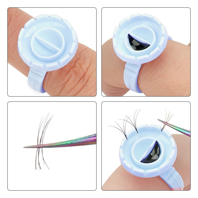 100 Stuks Wegwerp Lijm Ring Ho - Eyelash Extension Last recensie en prijs