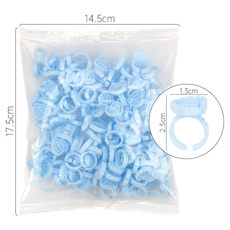 100 Stuks Wegwerp Lijm Ring Ho - Eyelash Extension Last recensie en prijs