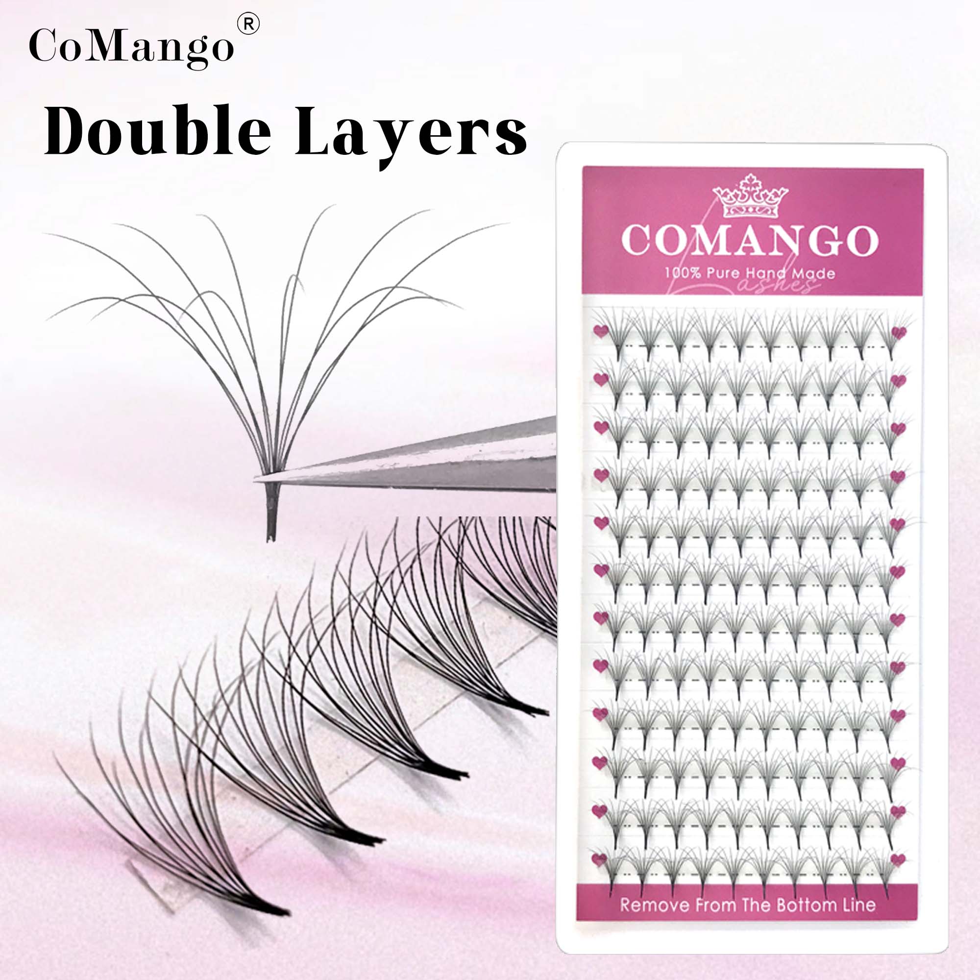 COMANGO mooie dubbellaagse plu - Eyelash Extension Hybrid recensie en prijs