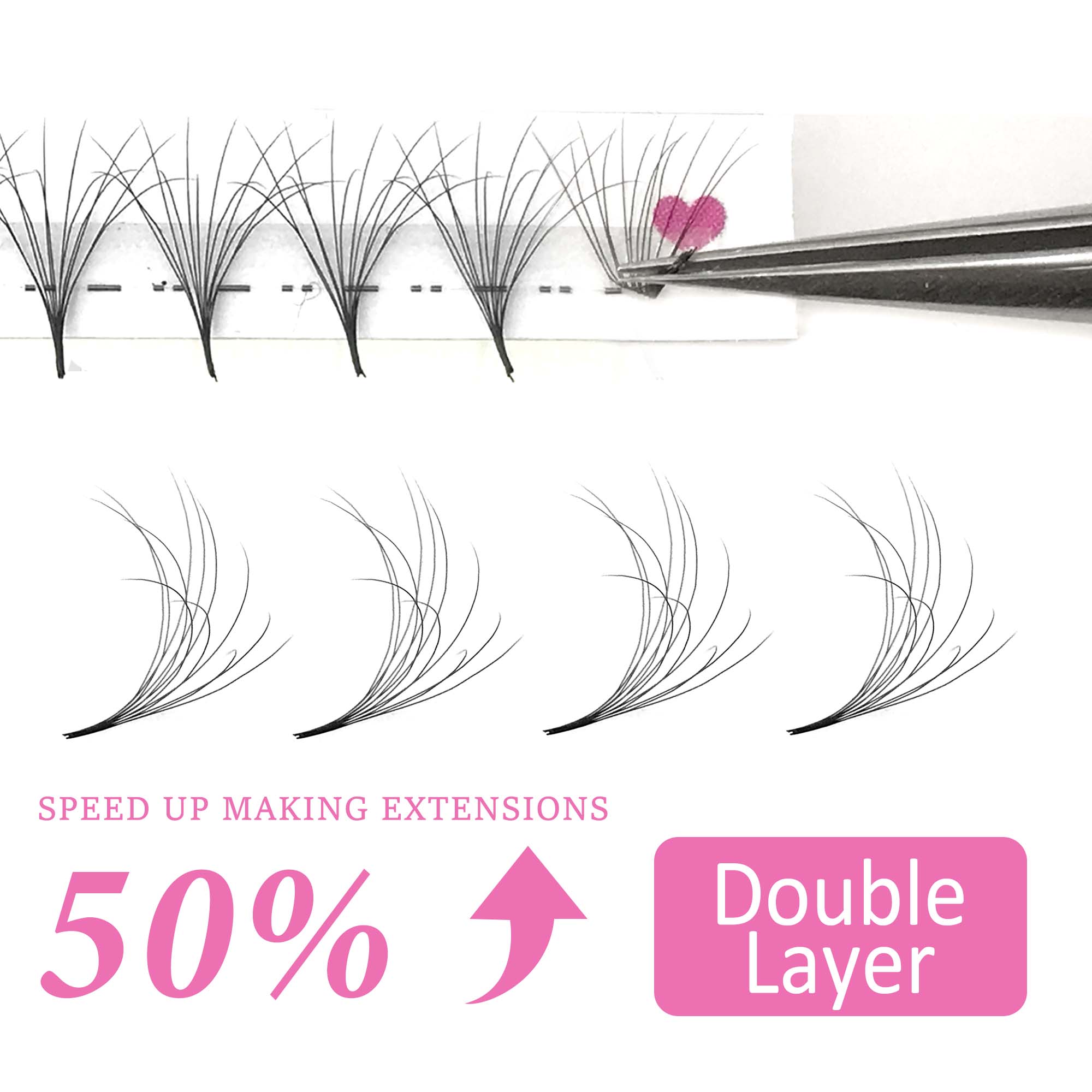COMANGO mooie dubbellaagse plu - Eyelash Extension Hybrid recensie en prijs