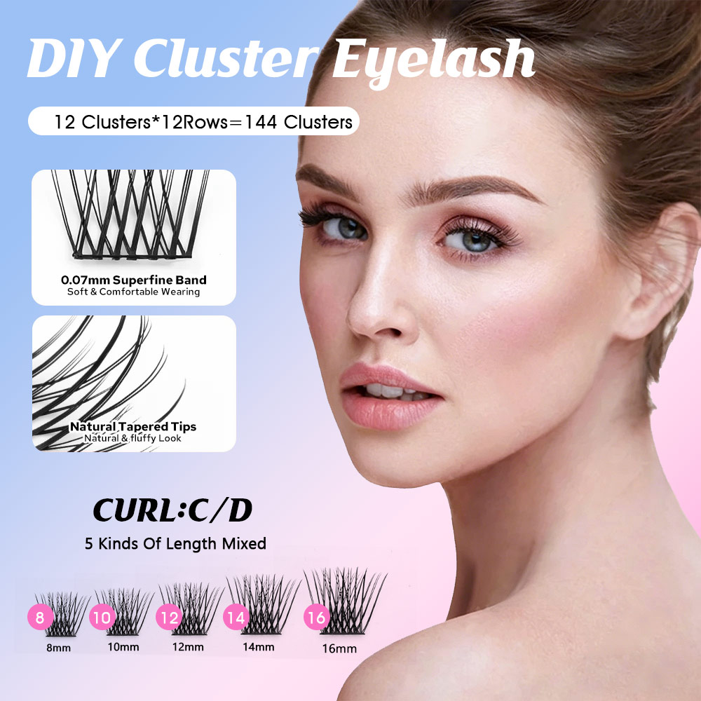 12 rijen MASSCAKU Premium Faux - Eyelash Extension Hybrid recensie en prijs