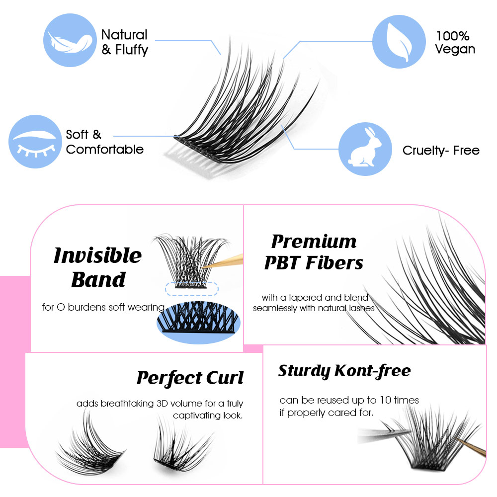 12 rijen MASSCAKU Premium Faux - Eyelash Extension Hybrid recensie en prijs