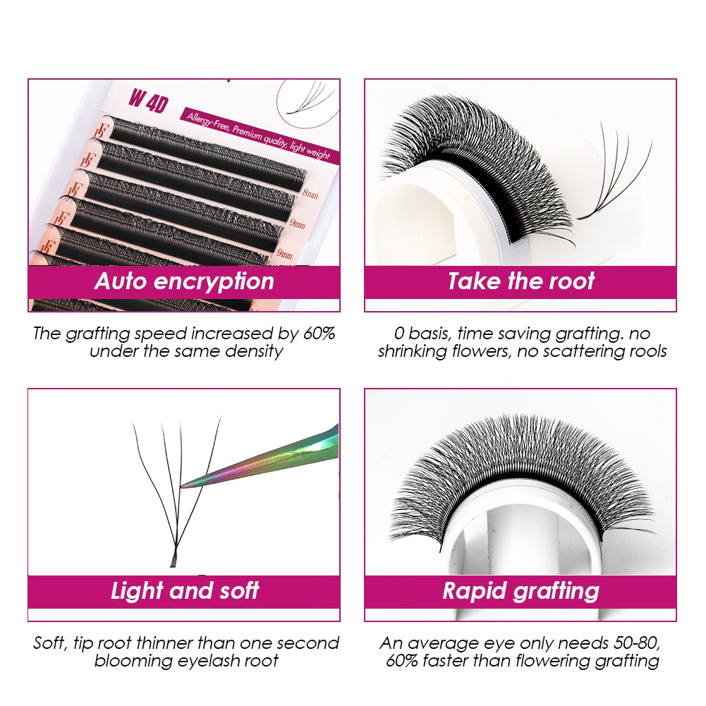 FADVAN 3D/4D/5D W Vorm Wimperv - Eyelash Extension Hybrid recensie en prijs