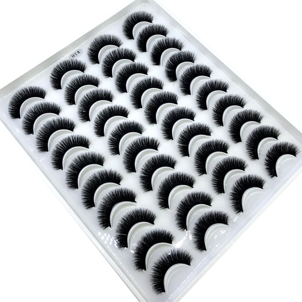 AMSDCN Nieuwe 20 paar natuurli - Eyelash Extension Full Set recensie en prijs
