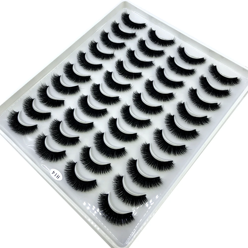 AMSDCN Nieuwe 20 paar natuurli - Eyelash Extension Full Set recensie en prijs